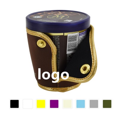 Ice Cream Sleeve Cover Holder w/Button