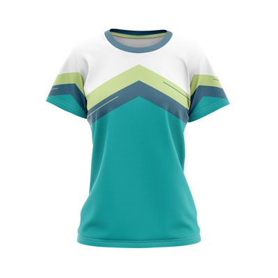 Women's Full Sublimation 180G Silk-Feel Short Sleeve T-Shirt