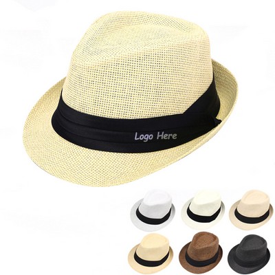 Short Brim Roll Up Straw Hat