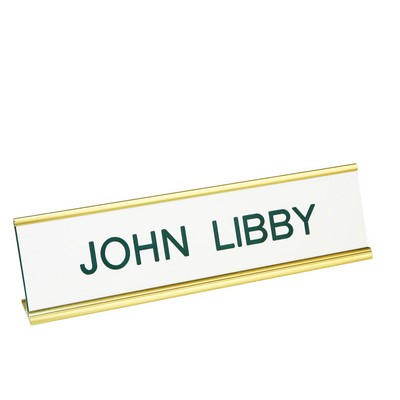 2" x 8" Metal Name Plates