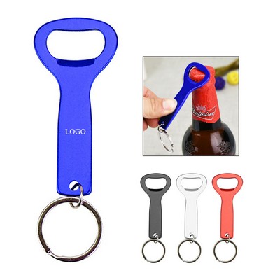 Flat Top Bottle Opener Keychain