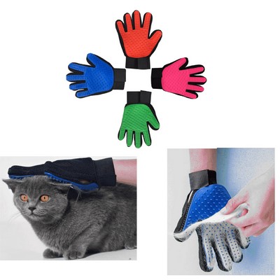 Gentle Pet Hair Grooming Glove Brush