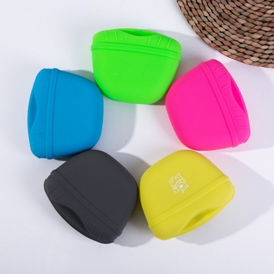 Silicone Portable Pet Dog Outdoor Food Bag