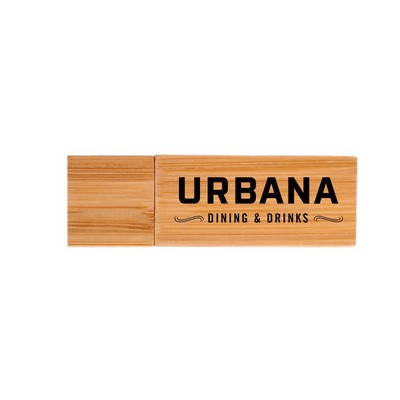 Carbonized Bamboo USB Flash Drive-1G