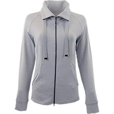 Greg Norman Ladies Mock Neck Full Zip Jacket