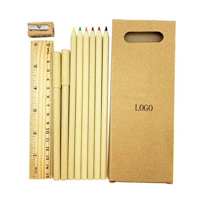 Colored Pencil & Sharpener Set