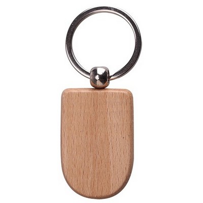 Shield Wood Keychain