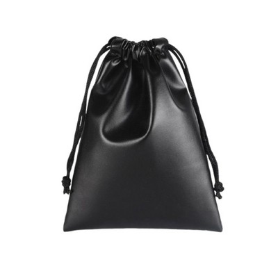 PU Leather Drawstring Pouch