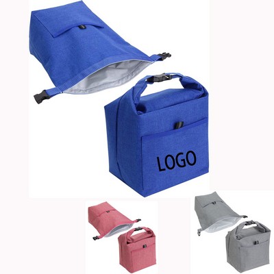 Durable Roll-top Insulated Lunch Tote Bag