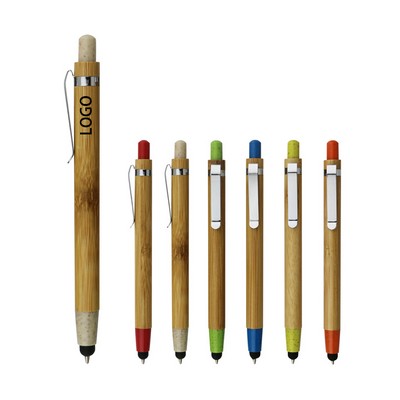 Natural Bamboo Wheat Straw Ballpoint Pen