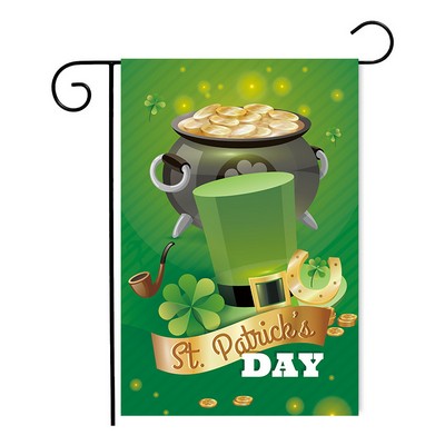 Custom St Patrick's Day Irish Festival Garden Flag Fully Printed Double Sided