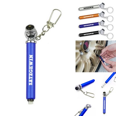 Custom Compact Tire Gauge Keychain