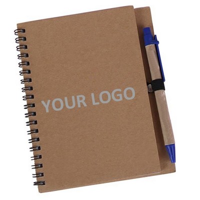 Kraft Notebook with Pen