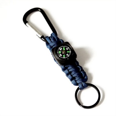 Paracord Compass Keychain