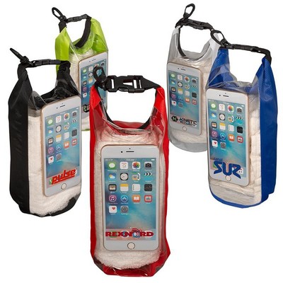 2L Custom Dry Bag with Mobile Pocket