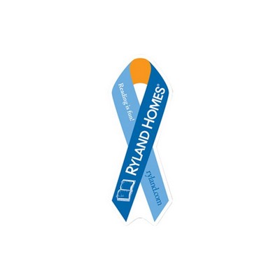 2"X8" Awareness Ribbon Shape Custom Printed Bookmarks