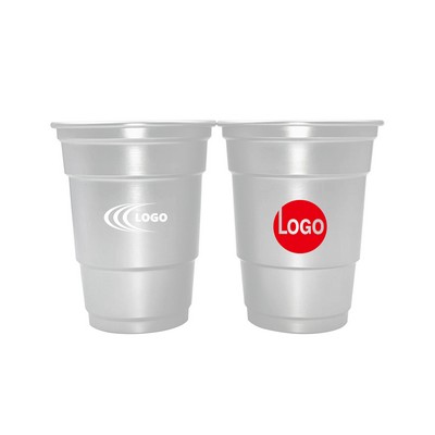 16oz Aluminum Cup 1 Color Imprint MOQ100pcs