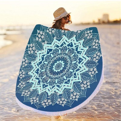 Round Beach Towel Blanket