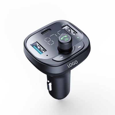 Multifunctional car charger with 5.0 Bluetooth music player