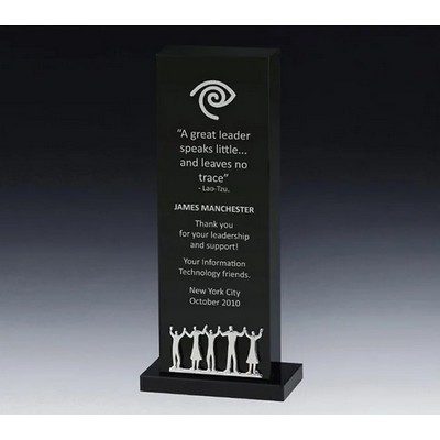 Together Tower Crystal Award, 8 1/4"H