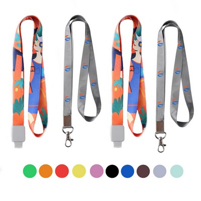 MOQ 30pcs Polyester Custom Hang Tag Lanyard