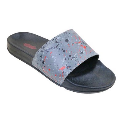 Men's Paint Splatter Slides - Size 8-13 (Case of 12)