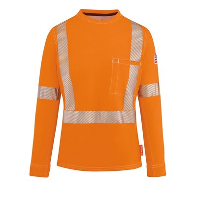 iQ Series® Women's Comfort Knit Tee w/Reflective Trim - Orange