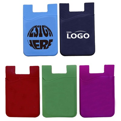 Pocket Silicone Phone Wallet Card Holder