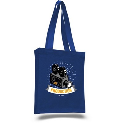 Full Sublimation 12 Oz Poly Canvas Tote Bag - 18.5"W X 14.5"H X 22"Handle