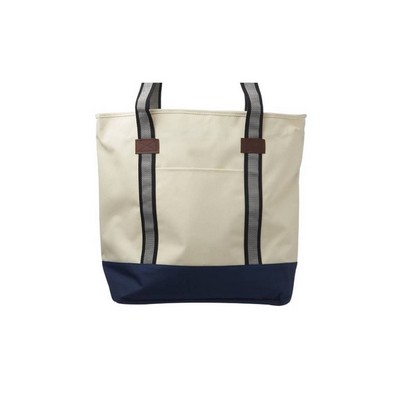 Large Sea Coast Polyester Tote Bag