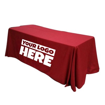 6' Table Throw 4-Sided Full Color Printed Table Cover