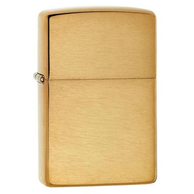 Genuine Zippo windproof lighter - Armor Brushed Brass