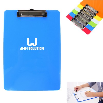 Plastic Clipboards with Low Profile Clip