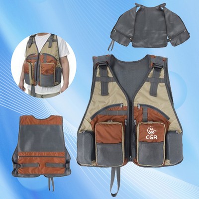 Fishing Vest Backpack with Multiple Pockets