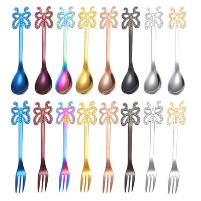 Spoons and Forks Set Food Grade Stainless Steel Forks and Spoons Set