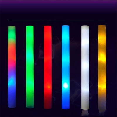 18 1/3" Multi Color LED Light Up Foam Cheer Glow Stick