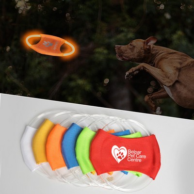 Glowing Dog Flying Disc