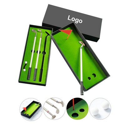 Desktop Golf Ballpoint Pen Gift Set