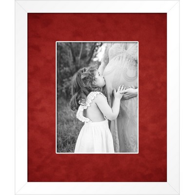 Rimouski (White/Red) - Vibrant 6x8 Photo Frame 11.5x13.5