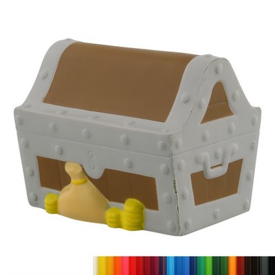 Foam Treasure Chest Stress Reliever with Your Logo