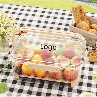 Insulated Cooler Box with Ice Pack - Food-Safe, Leak-Proof, Perfect for Picnics and Camping