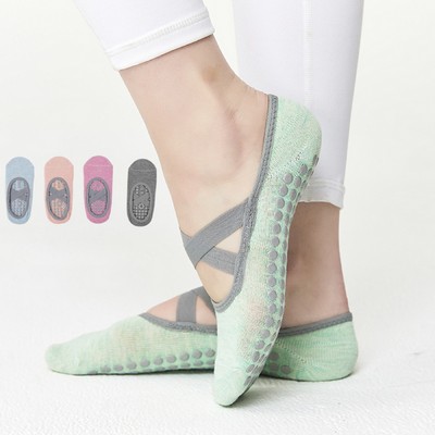 Yoga Barre Socks - Non Slip Sticky Toe Grip