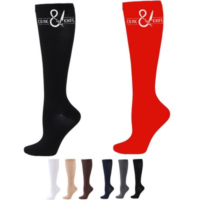 Knitted Cotton Compression Running Socks