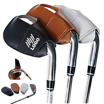 Leather Golf Club Iron Head Protective Covers