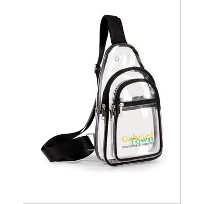 Stadium Approved Clear Backpack with 3 compartments.