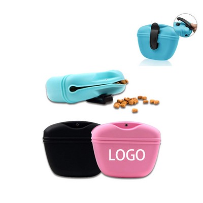 Silicone Portable Pet Training Treat Bag