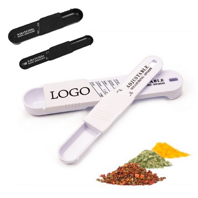 Adjustable Duo Plastic Measuring Spoons