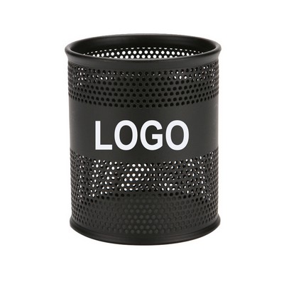 Round Mesh Pen And Pencil Holder