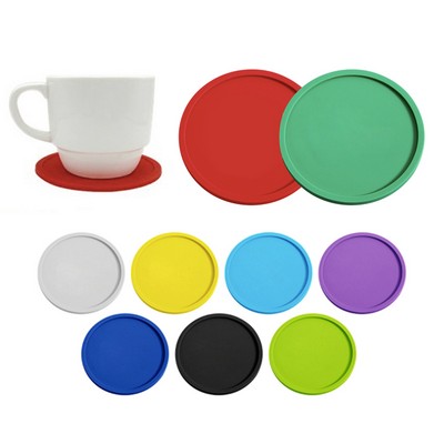 Round Silicone Coaster For Drinks