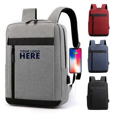 Travel Computer Backpack Charger Port